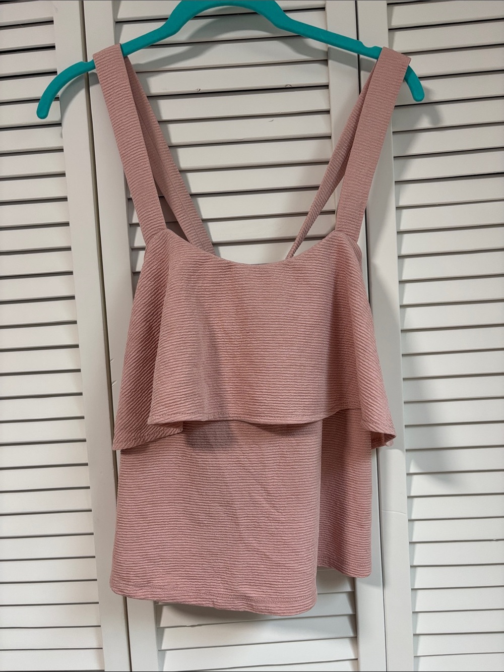 Madewell Dusty Rose Ruffled Camisole
